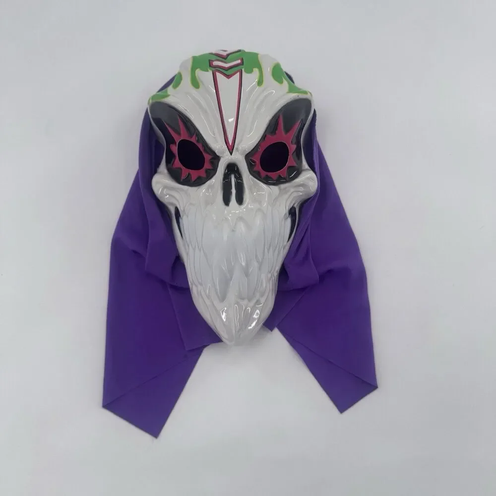 Grave Digger Monster Jam Halloween Mask Costume Skull Reaper Mask 2022 Purple